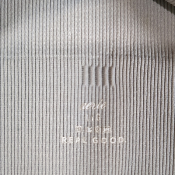 Aerie Women's Ribbed Sports Bra Gray , Size L - Picture 3 of 6